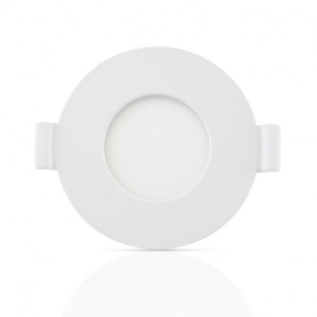 Plafonnier LED BLANC Ø 85 ROND 3 Watt 4000°K PC