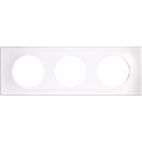 COMETE Plaque 3 postes Classic White