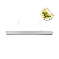 Linéaire LED prismatique Blanc 2 CCT 32W Dimmable DALI 2 - 1200 mm - Garantie 5 ans