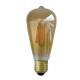 Ampoule LED COB E27 ST64 - Transparent Golden - Filament 8W 2700°K Boite